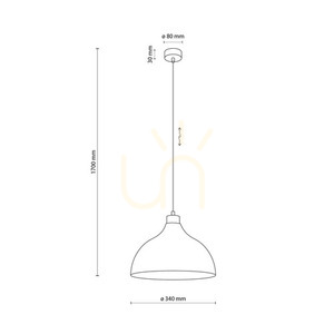 Lampă cu pandantiv Cap Brown 1 small 15