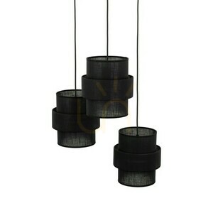 Lampă cu pandantiv negru Calisto 3 Circle small 2