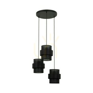 Lampă cu pandantiv negru Calisto 3 Circle small 4