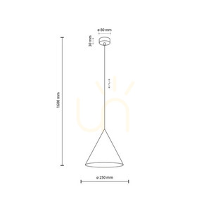 Cono Alb Lampă suspendată 1 M small 6