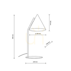 Lampă de noapte Cono Black small 5