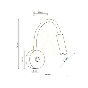 Lagos Black Lampă de perete 1 Usb small 7