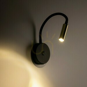 Lagos Black/Gold Lampă de perete 1 Usb small 1