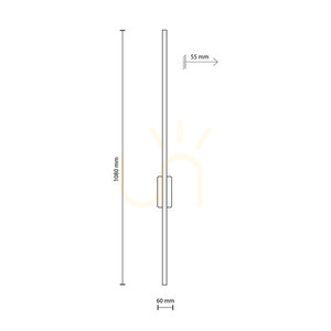 Lampă de perete Flash Black 1 Led L small 4