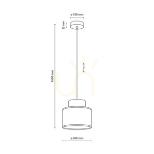 Duo Alb Jută Lampă suspendată 1 small 6