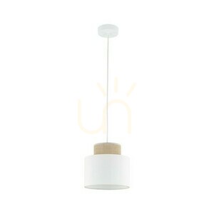Duo Alb Jută Lampă suspendată 1 small 0