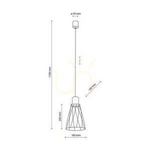 Modesto Lămpă suspendată din lemn de pin 1 small 6
