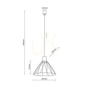 Modesto Lămpă suspendată din lemn de pin 1 small 6