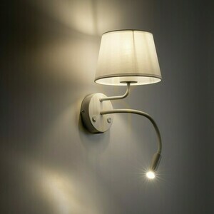 Lampă de perete Maja White 2 E27 + G9 + Usb small 1