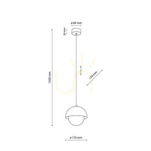 Lampă suspendată Bono Ochre 1 small 17