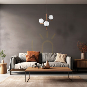 Lampa cu pandantiv Estera Wood Walnut 3 small 1