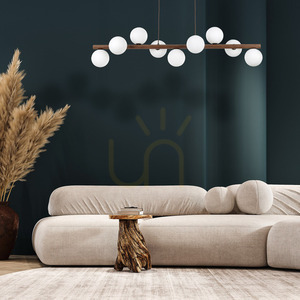 Lampa cu pandantiv Estera Wood Walnut 9 small 1