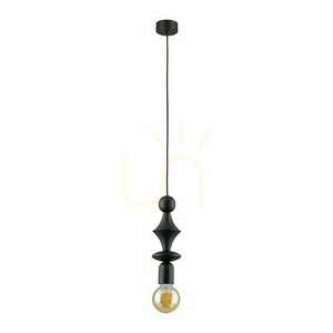 Lampă suspendată Tower Black 1 Xe27 small 0