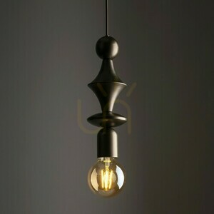 Lampă suspendată Tower Brown 1 Xe27 small 2