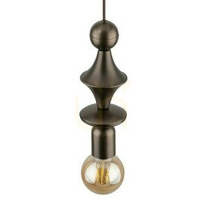 Lampă suspendată Tower Brown 1 Xe27 small 4