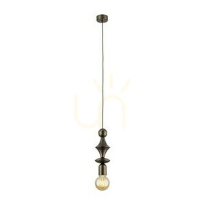 Lampă suspendată Tower Brown 1 Xe27 small 5