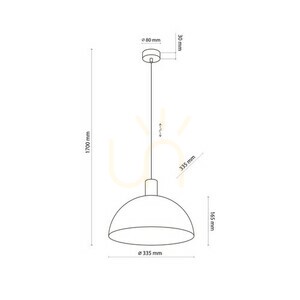 Oslo Sabia Lampă suspendată 1 Xe27 small 7