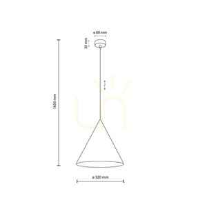 Cono Sabia Lampă suspendată 1 L small 7
