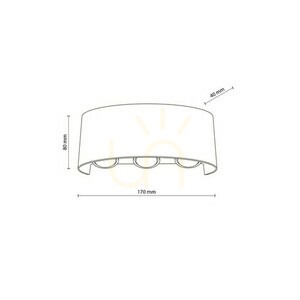 Arrow negru Led lampă de perete ip 54 small 6
