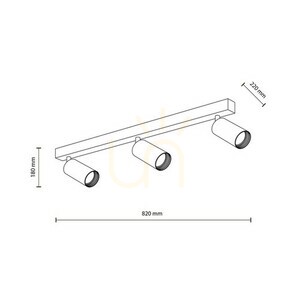 Lampă de plafon Amis negru 3 small 12