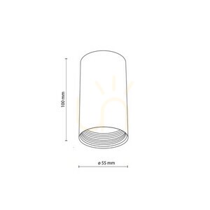 Amis negru Downlight small 10