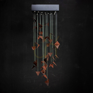 Lampă suspendată Gie El Portal ruginie neagră metal, 15 becuri G9, 42 cm LGH0831 small 2