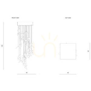 🌟 PORTAL cremă de artă candelabru LGH0830 - Gie El loft lampă pandantiv 🕊️ small 14
