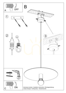 Lampă suspendată FLAVIO inox Sollux small 4