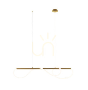 Lampa suspendată Max Light Laguna aurie LED 30W 120 cm P0614 small 2