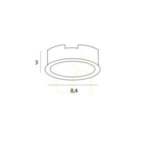 Corp de iluminat încastrat Max Light Spilio alb aluminiu 8,4 cm H190.01 small 0