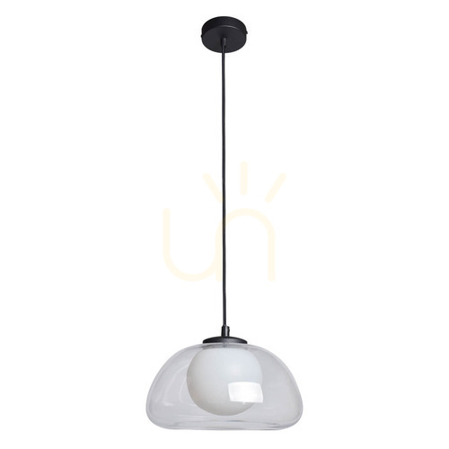 Verifica Pendant Italux Ainale negru G9 LED dimabil IP20 24,5 cm PND-54637-1-BK-CL