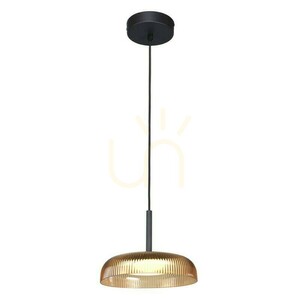 Lampă suspendată LED Italux Colle galbenă 12 W 3000 K Ø25 cm PND-48529-BK-YLL small 2