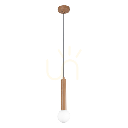 Verifica Pendant Italux Filano G9 maro sticlă opal Ø9 cm PND-33574-1-WD