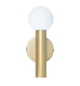 Aplică Italux Filano aurie cu abajur din sticlă albă, G9 WL-33574-1-GD small 0
