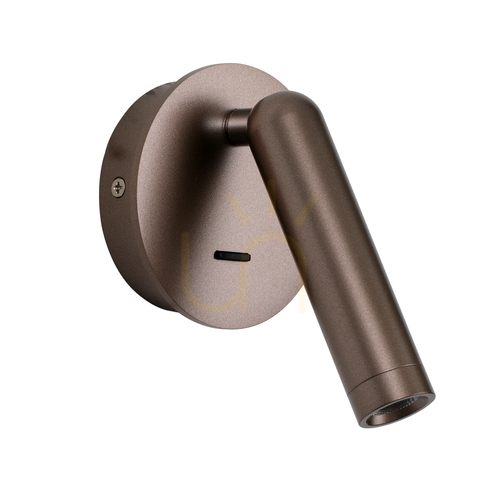 Verifica Lampă de perete Italux Carda LED maro aluminiu 2.5W WL-64834-1-CF