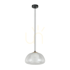 Lampă suspendată neagră Italux FEDER PND-61001A-BK E27 max. 40 W Ø25 cm small 0