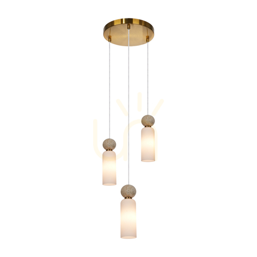 Verifica Lampă suspendată Italux Santos G9 aurie 25 cm PND-95331-3-BRSS