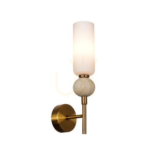 Verifica Lampă de perete Italux Santos G9 alamă aurie 31 cm WL-95331-1-BRSS