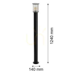 Lampă de podea ARGON Norfolk negru IP44 E27 8750 small 5