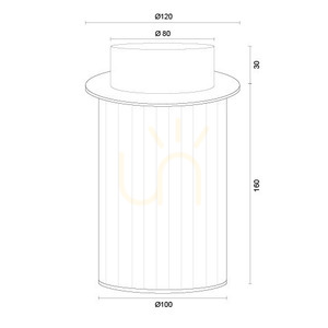 Plafonieră ARGON Norfolk neagră IP44 E27 8773 small 6