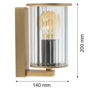 Lampă de perete ARGON Norfolk aur transparent IP44 E27 SKU 8752 small 4