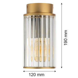 Plafon ARGON NORFOLK transparent aur IP44 E27 8774 small 5