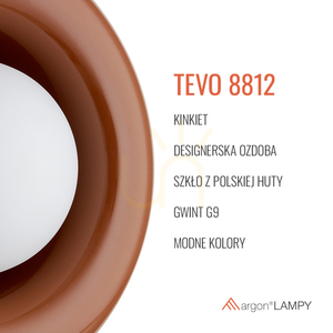 Lumini de perete Argon TEVO albă sticlă G9 8812 small 5