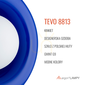 Aplica perete Argon TEVO alb sticlă G9 8813 small 5