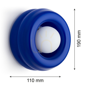 Aplica perete Argon TEVO alb sticlă G9 8813 small 6