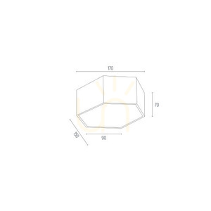 Plafon ARGON LIBERO 8782 LED 1150 lm 3000K Piersică Suculentă IP20 small 6