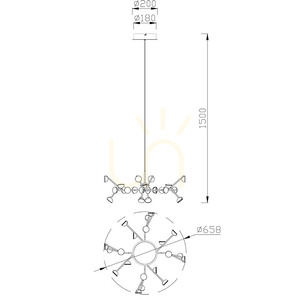 Candelabru suspendat Mantra ADN 8652 small 8