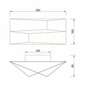 Lampă de perete FUJI 8157 small 2