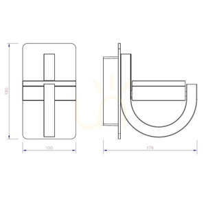 Aplică de exterior Mantra IGUAZU 6558, gri închis, 1×GX53 small 5