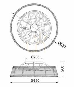 Mantra INDONESIA 7810 candelabru cu ventilator de tavan small 2
